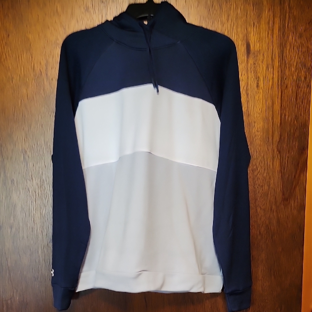 Under Armour Navy and White Hoodie